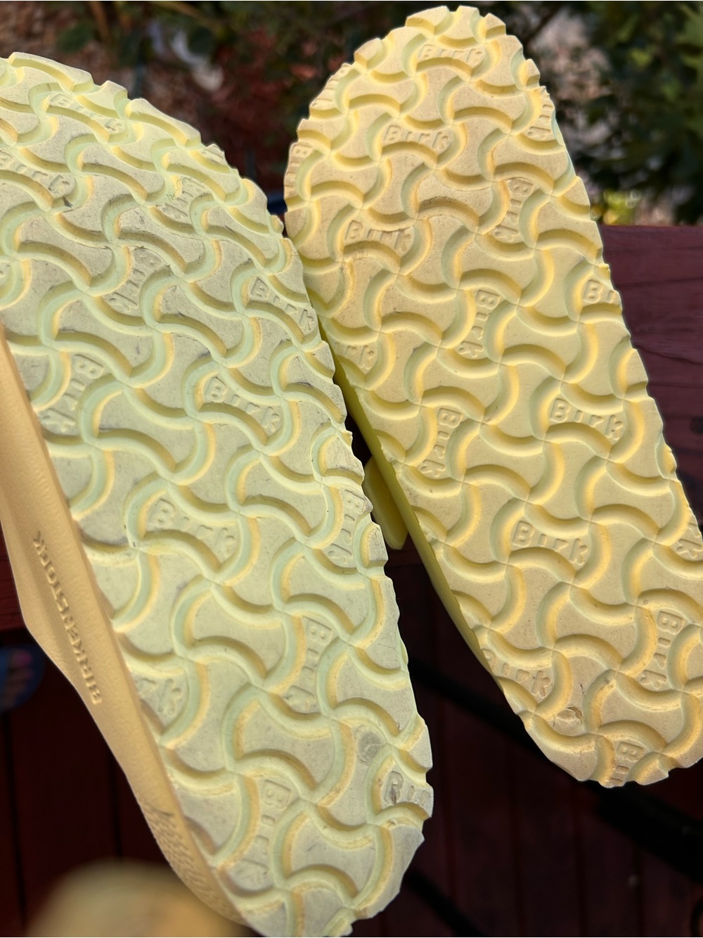 Birkenstock Arizona EVA Women's Sandal, Sz 37 US 6.5 Yellow Strap Arch Support - Picture 7 of 7
